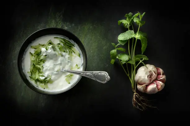Greek Food: Tzatziki Still Life